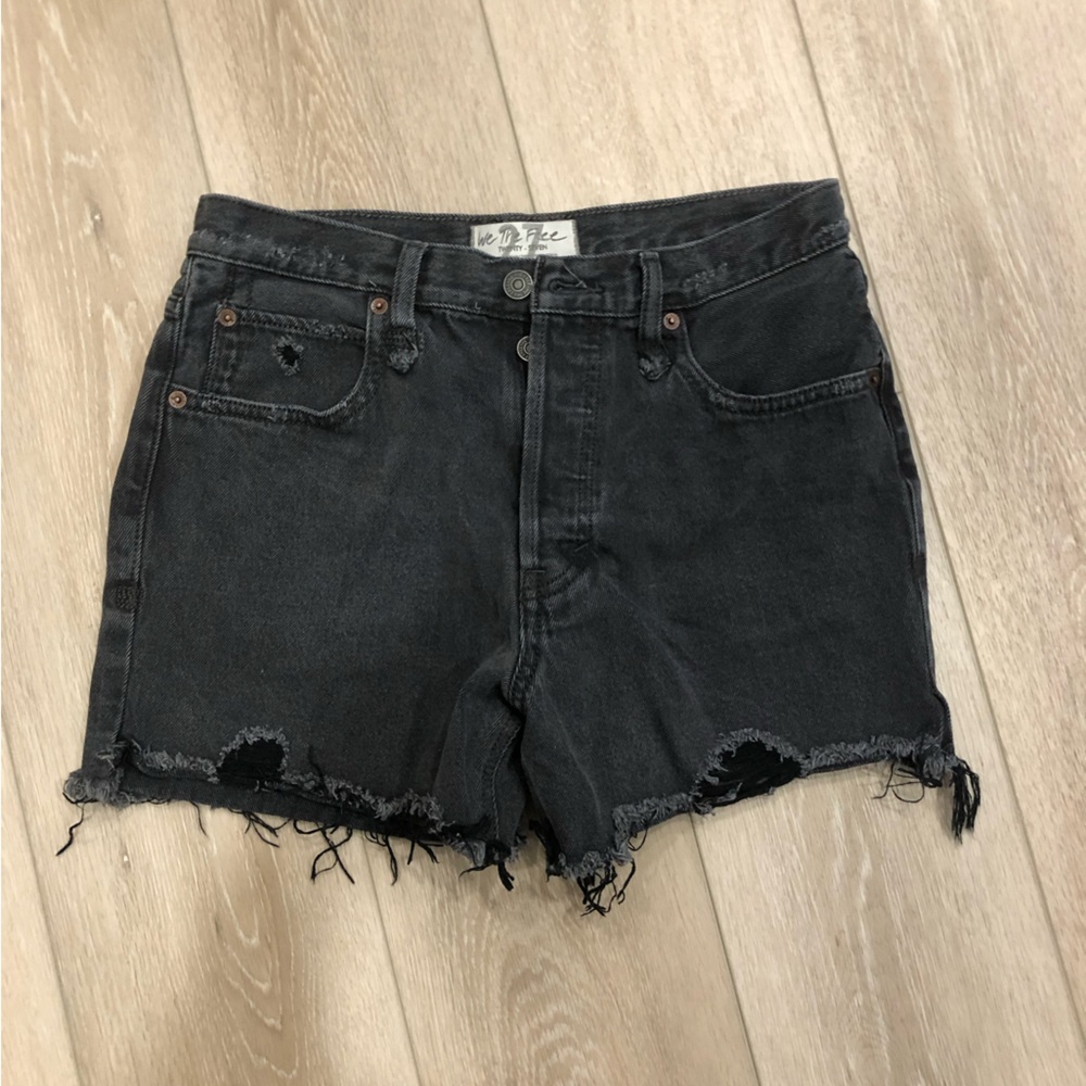 Distressed denim shorts like new